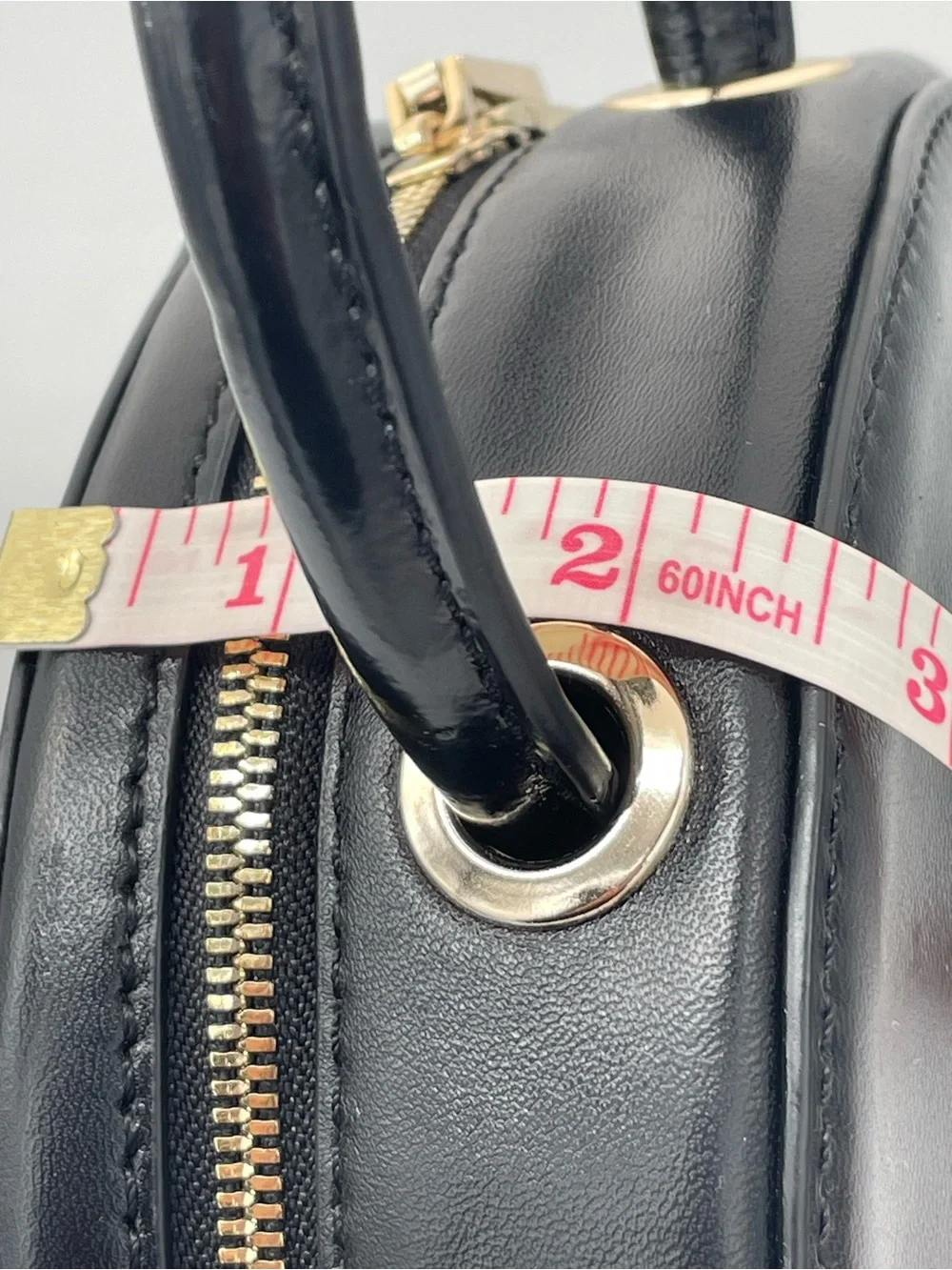 ALICE + OLIVIA Stace Face Circle Leather Bag Round Clutch | Novelty Top Handle